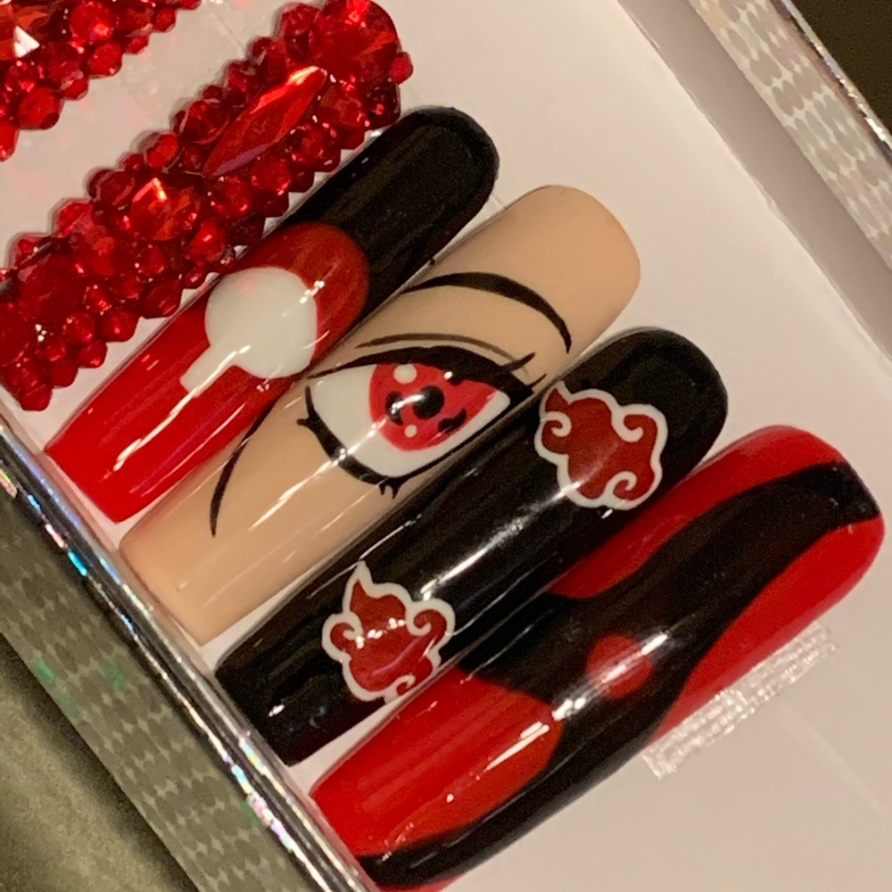 Press On Nails // Itachi Uchiha